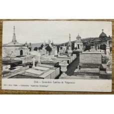 CHILE CEMENTERIO VALPARAISO ANTIGUA TARJETA POSTAL